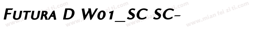Futura D W01_SC SC字体转换